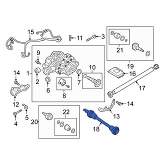 Alfa Romeo OE - Rear CV Axle Assembly