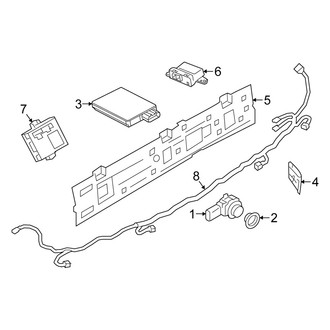 Alfa Romeo OE - Rear Bumper - Electrical Components (Quadrifoglio)