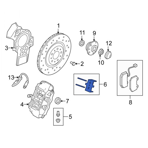 Disc Brake Caliper Pin