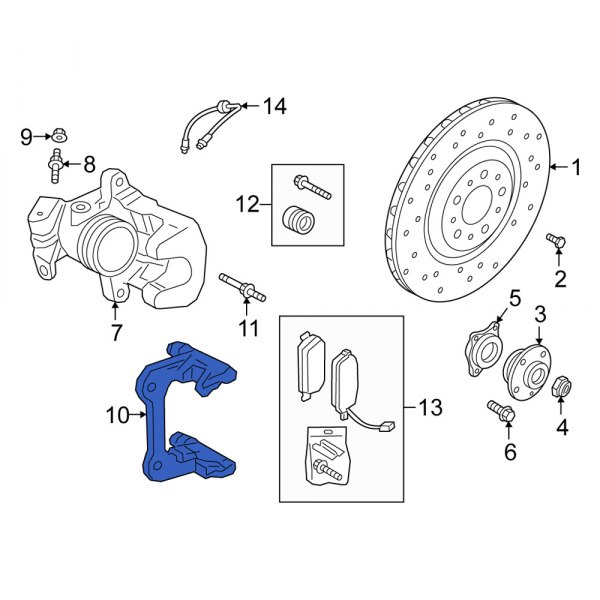 Disc Brake Caliper Bracket