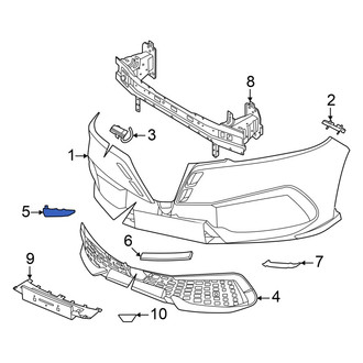 Alfa Romeo OE - Front Left Grille Molding