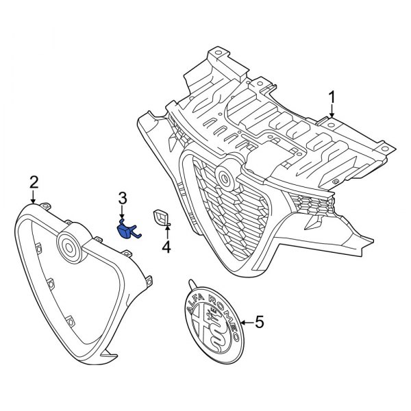 Grille Molding Bracket