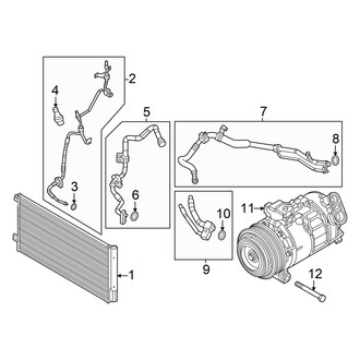 Alfa Romeo OE - Air Conditioner & Heater - Condenser, Compressor & Lines (2.0L)