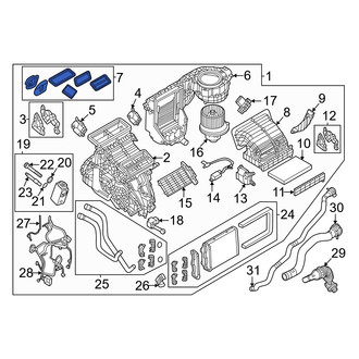 Alfa Romeo OE - HVAC Unit Case Seal Kit