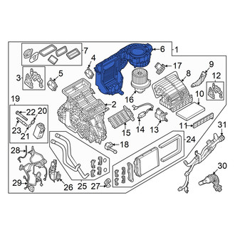 Alfa Romeo OE - A/C Evaporator Core and Case Assembly