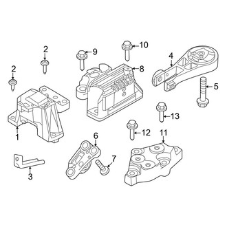 Alfa Romeo OE - Engine & Transmission Mounting (1.3L)