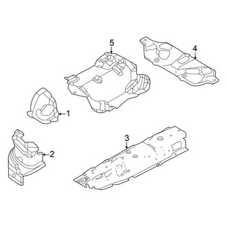 Alfa Romeo OE - Exhaust System - Heat Shields (2.0L)