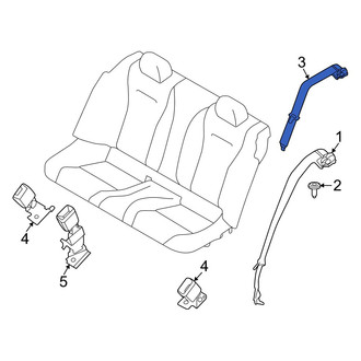 Alfa Romeo OE - Rear Center Seat Belt Lap and Shoulder Belt
