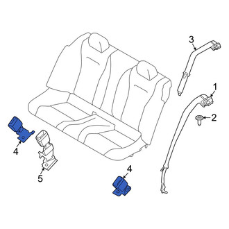Alfa Romeo OE - Rear Left Seat Belt Receptacle