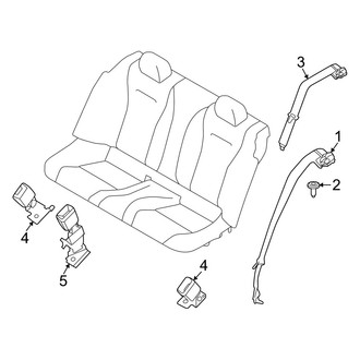 Alfa Romeo OE - Restraint Systems - Rear Seat Belts