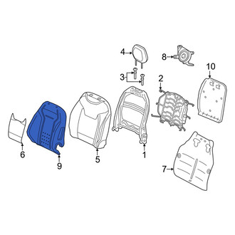 Alfa Romeo OE - Front Left Seat Back Cushion Cover