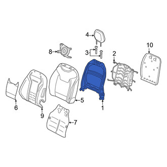 Alfa Romeo OE - Front Left Seat Back Frame