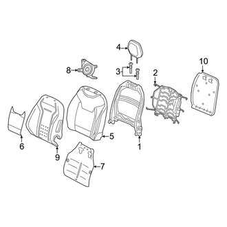 Alfa Romeo OE - Seats & Tracks - Driver Seat Components (Driver Side Seat, Back)