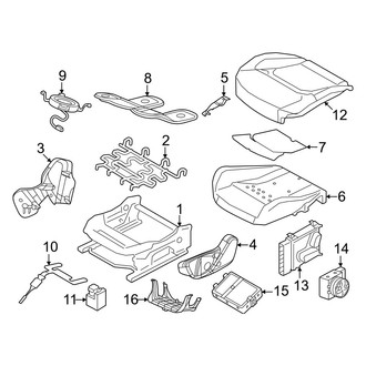Alfa Romeo OE - Seats & Tracks - Driver Seat Components (Seat Cushion)