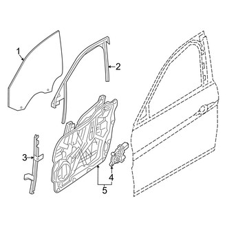 Alfa Romeo OE - Front Door - Glass & Hardware