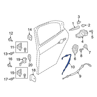 Alfa Romeo OE - Rear Outer Door Latch Cable