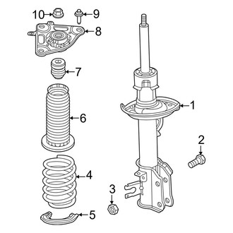 Alfa Romeo OE - Rear Suspension - Struts & Components (Base / Tributo Italiano 1.3L)