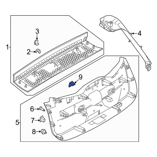 Liftgate Trim Bracket