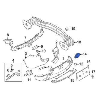 Alfa Romeo OE - Rear Left Bumper Trim