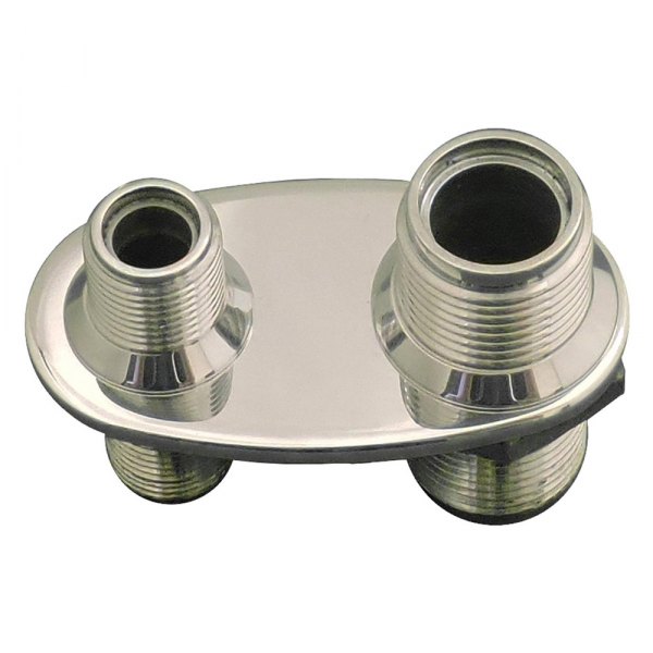 All American Billet® - Polished Oval A/C Bulkhead Fitting