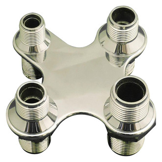 All American Billet® - Machined Square Pointed A/C and Heater Bulkhead Fitting