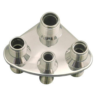 All American Billet® - Machined Triangle A/C and Heater Bulkhead Fitting