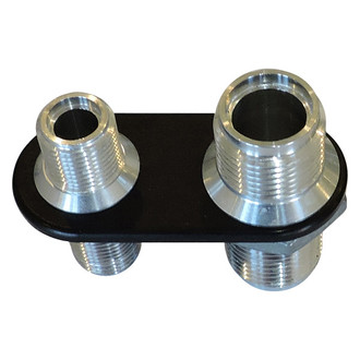 All American Billet® - Silverline Series Inline A/C Bulkhead 2 Fitting