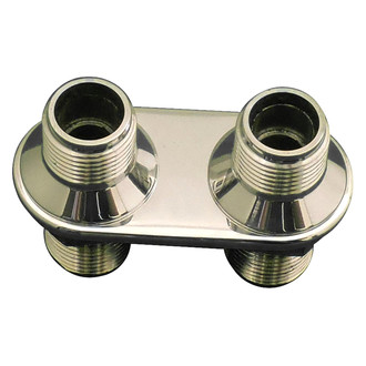 All American Billet® - Polished Inline Heater Bulkhead Fitting