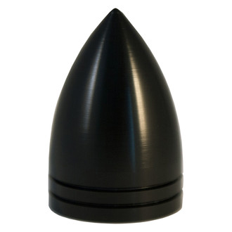 All American Billet® - Bullet Style Black Anodized Air Cleaner Nut (1.25" OD)
