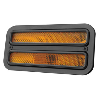 All American Billet® - Dual Window Black Side Marker Light Bezels