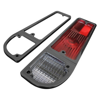 All American Billet® - Silverline Series Black Billet Tail Light Bezels