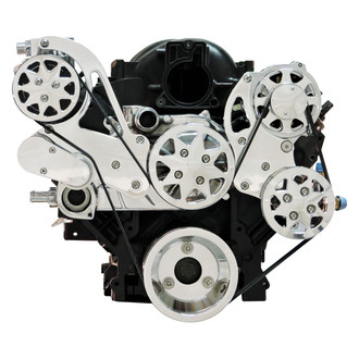 All American Billet® - Front Serpentine Drive System with Remote Reservoir