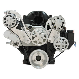 All American Billet® - Front Serpentine Drive System with Remote Reservoir