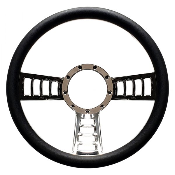 All American Billet® - Polished Steering Wheel with Red Wrap