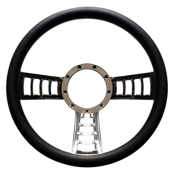 All American Billet® - Black Steering Wheel with Gray Wrap