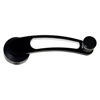 All American Billet® - Single Cutout Black with Grooves Window Cranks