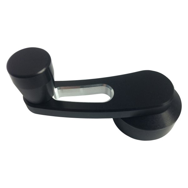 All American Billet® - Single Cutout Black with Grooves Window Cranks