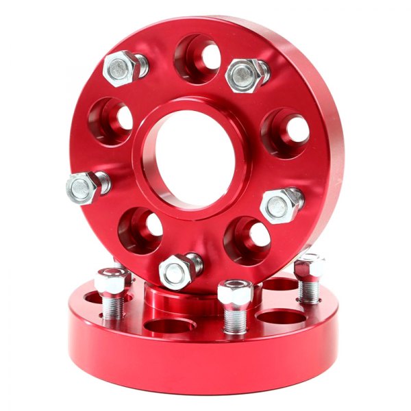 Alloy USA® - Red Aluminum Wheel Adapters