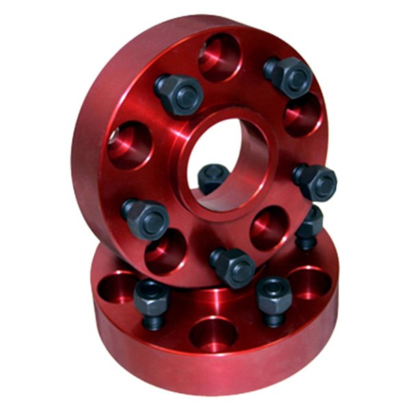 Alloy USA® - Red Aluminum Wheel Adapters