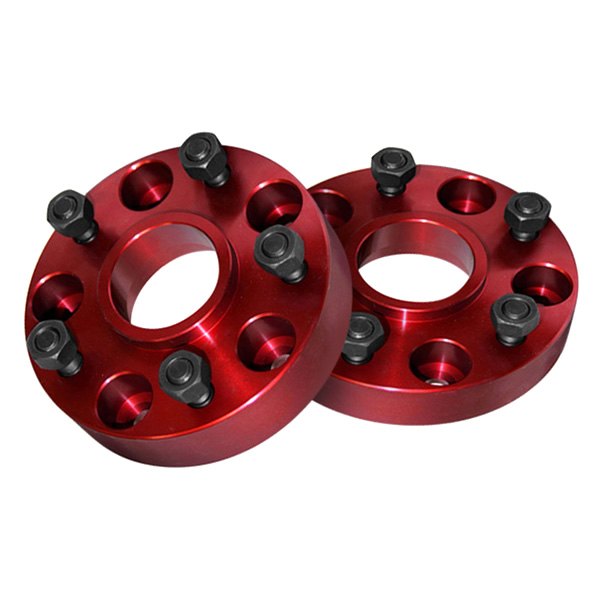  Alloy USA® - Red Aluminum Wheel Adapters