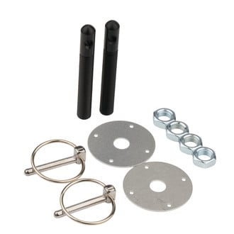 AllStar Performance® - 1/2" Black Aluminum Hood Pin Kit