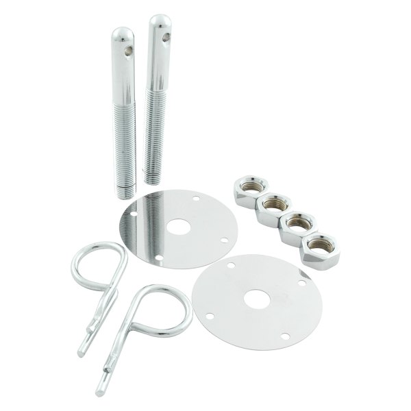 AllStar Performance® - Steel Hood Pin Kit with 5/32" Hairpin Clips
