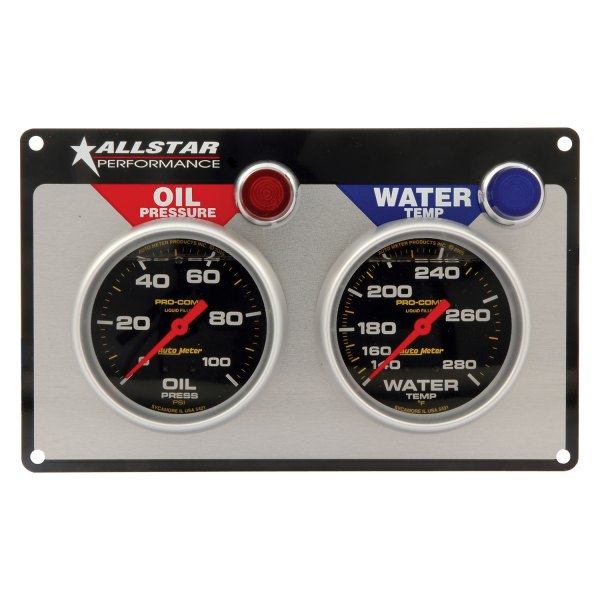 AllStar Performance® - Auto Meter Pro-Comp Liquid Filled 2-Gauge Panel