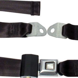 AllStar Performance® - 2-Point Black Non-Retractable Seat Belts