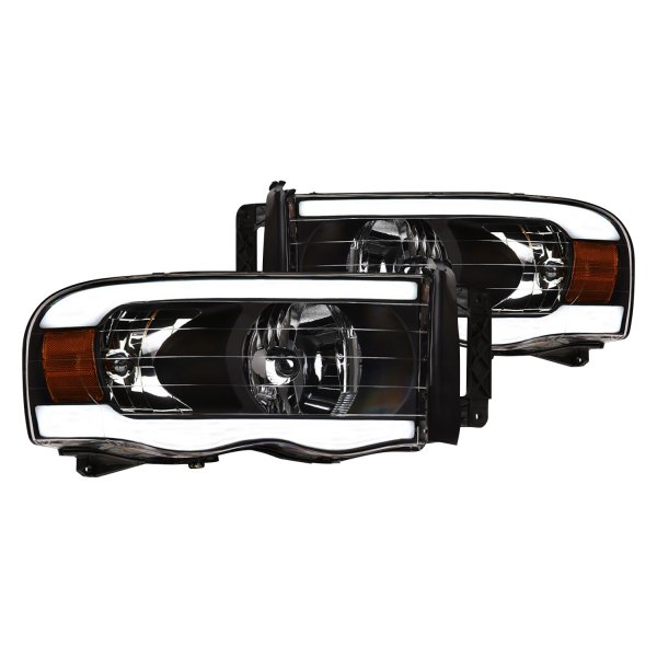 Alpha Owls® - LM Series Black LED DRL Bar Headlights