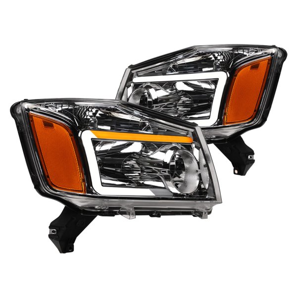 Alpha Owls® - SQ Series Chrome Sequential LED DRL Bar Headlights