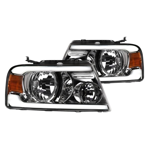 Alpha Owls® - LM Series Chrome LED DRL Bar Headlights
