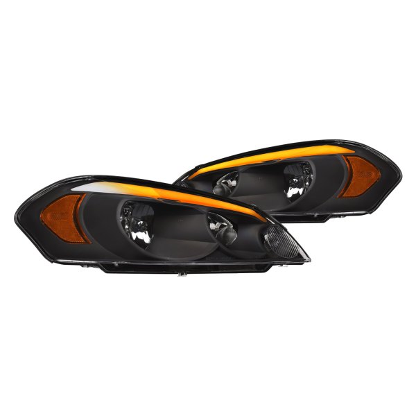Alpha Owls® - SQ Series Black Sequential LED DRL Bar Headlights