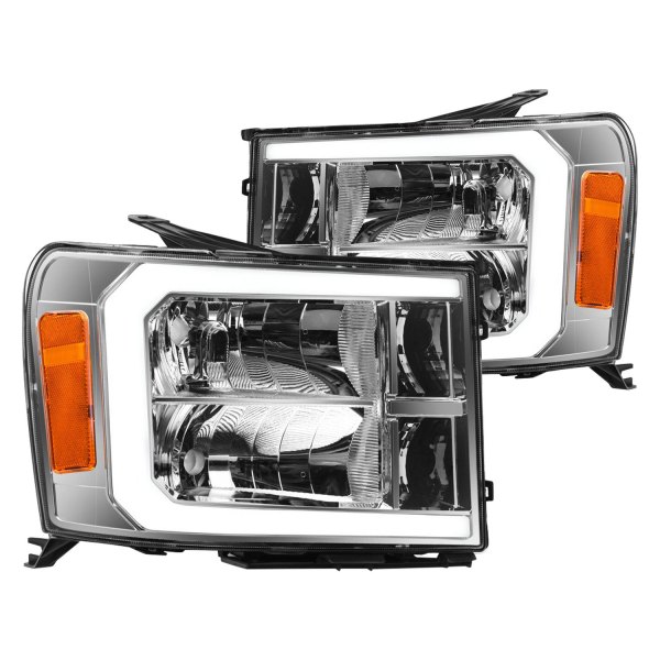 Alpha Owls® - LM Series Chrome LED DRL Bar Headlights