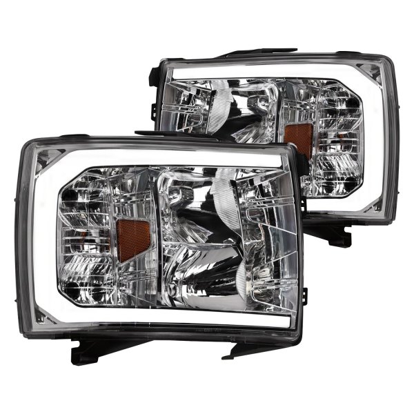 Alpha Owls® - LM Series Chrome LED DRL Bar Headlights